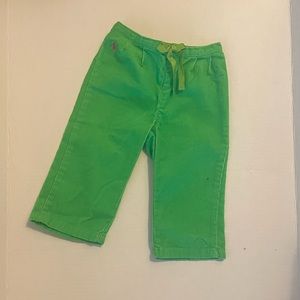 Ralph Lauren Baby/Infant Lime Green Corduroy Pants -  size 12 months